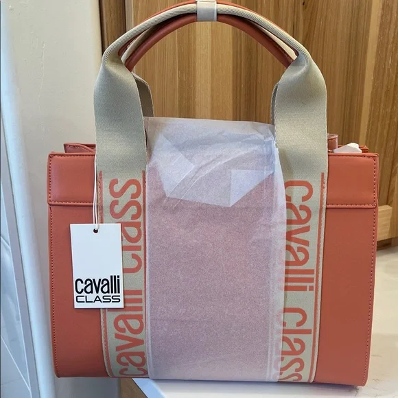 Cavalli Class Serafina Large Top Coral Haze Tote - Picture 1 of 3